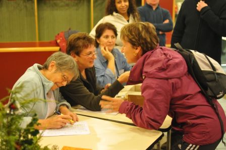 Accueil des randonneurs et retrait des bracelets