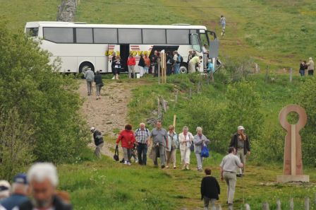 Descente du bus