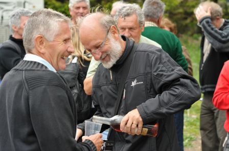 Moment convivial avant le départ